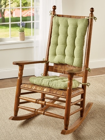 Never-Flatten Original Mountain Weave Rocking Chair Cushion Set, In 2 Sizes