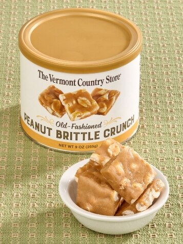 Vermont Country Store Peanut Brittle Crunch, 9 Ounce Canister