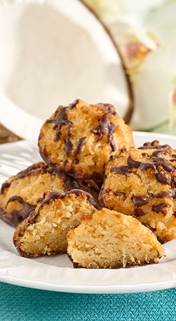 Chocolate Drizzle Coconut Macaroons, 2 Bags