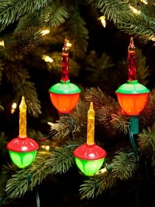 Traditional Christmas Bubble Light String Vermont Country Store