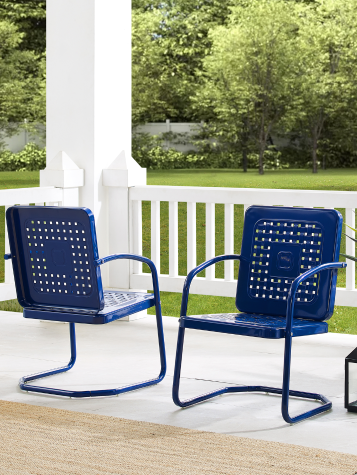 Lazy Days Outdoor Metal Chairs, Set of 2