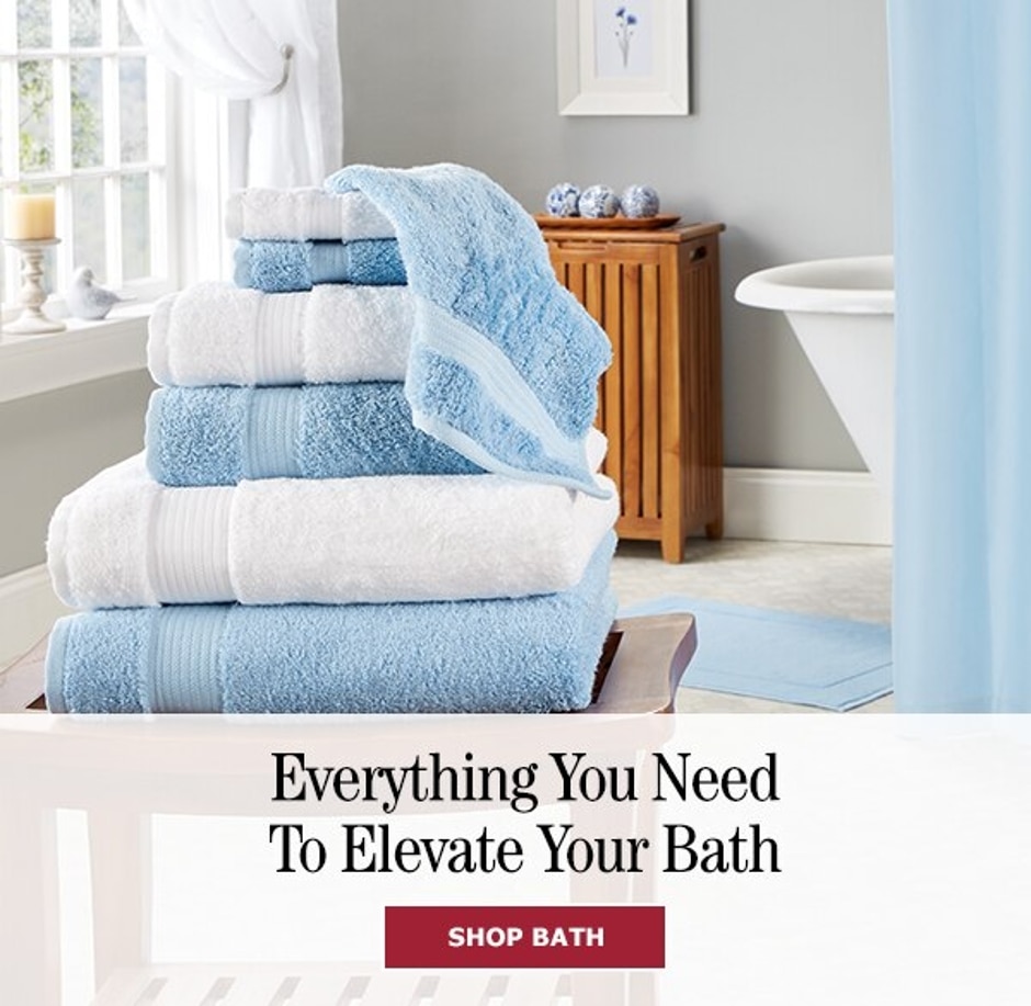 Everything You Need to Elevate Your Bath. Shop Bath