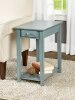 Country Casual Solid Wood Narrow End Table