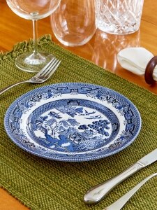 Lovecup Blue Willow Plates Set Of 4 L083