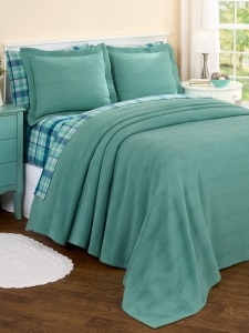 Turquoise shop matelasse coverlet