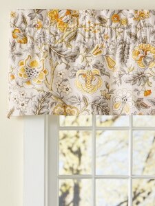 Hatfield Floral Print Tailored Window Valance