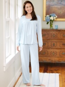 Ella Simone Regency Lace Cotton Modal Pajamas