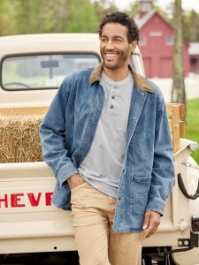 Denim and sales company coats