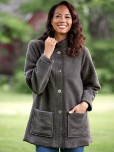 Berber Wool Jacket | Women's Wool Jacket | Women's Fleece Jacket