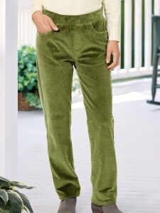 Women's Corduroy Pants | Elastic Waist Cotton Pants