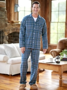 Men's Sherpa Fleece Lined Flannel Pajama Pants