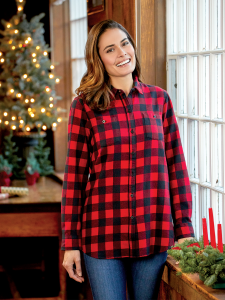 Buffalo plaid pullover women's hotsell