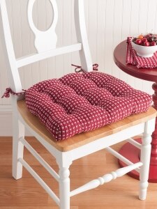 Cotton Duck Red Extra-Thick Chair Pad