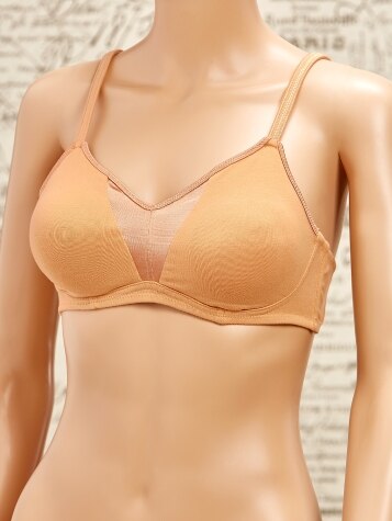 Cotton Knit Comfort Bra with adjustable straps