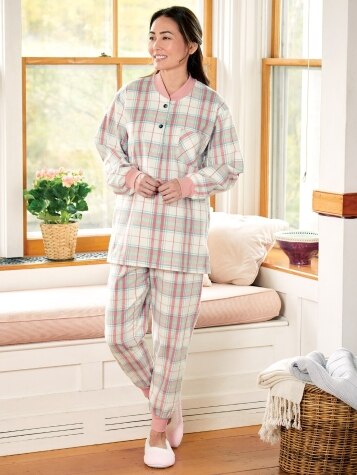 Women's Portuguese Cotton Flannel Ski Pajama Set