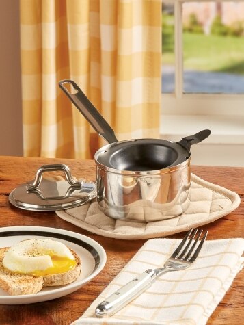 Stainless Steel Egg Poacher Pan, in 2 Sizes - The Vermont Country Store