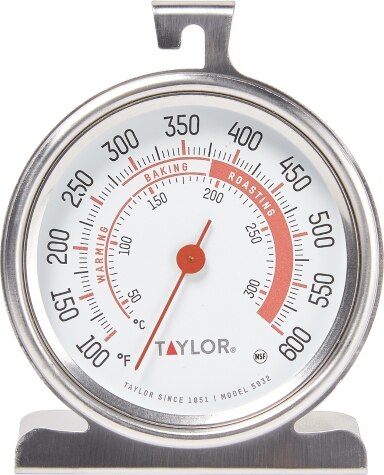 Large 3 inch Dial Oven Thermometer Clear Large Number Easy-to-Read