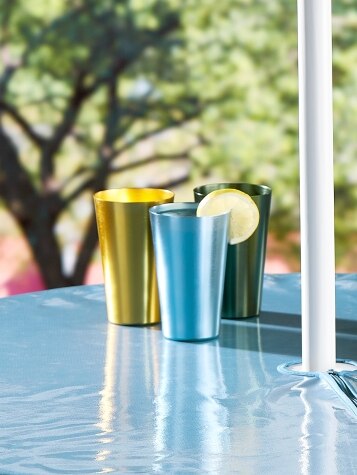 Jewel-Tone Aluminum Tumblers, Set of 6 - The Vermont Country Store