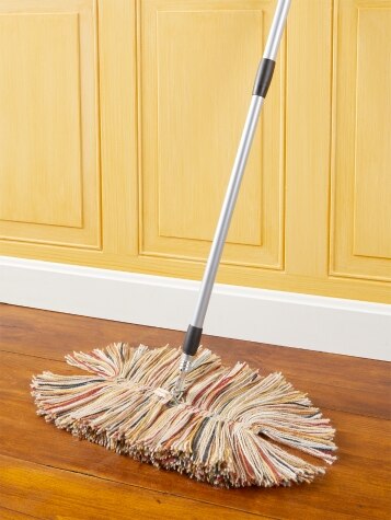 Big Wooly Swivel-Head Dust Mop with Telescoping Handle - The Vermont Country Store