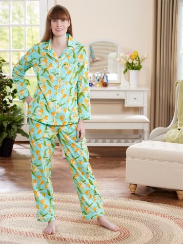 Spring Floral Pajama Set