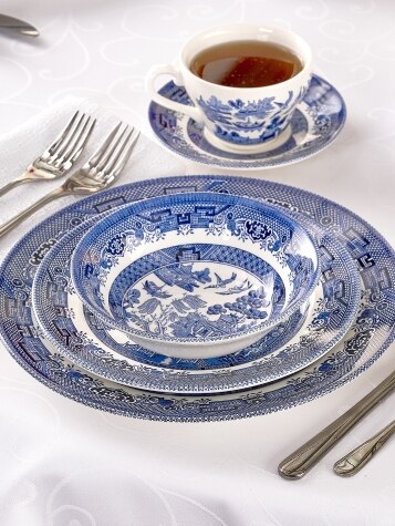Churchill Blue Willow dishes - Media, PA Patch