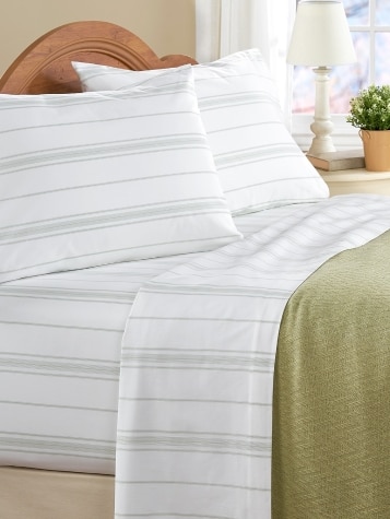 Standard Textile - Flannel Sheet Set, White, Queen