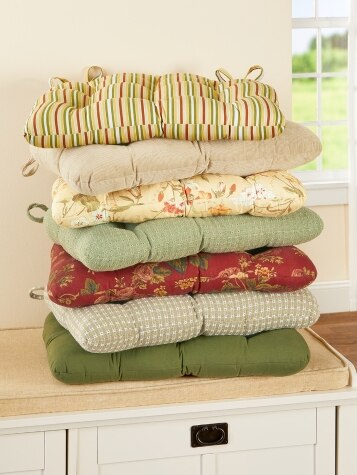 Padded Chair Cushions  Foam Chair Pads with Ties