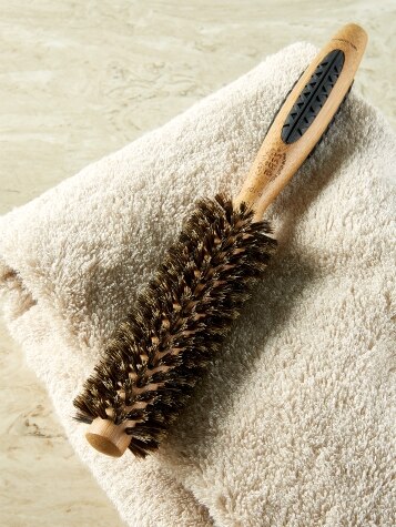 Bass 1- 1/2 Round Boar Bristle Styling Brush - Vermont Country Store