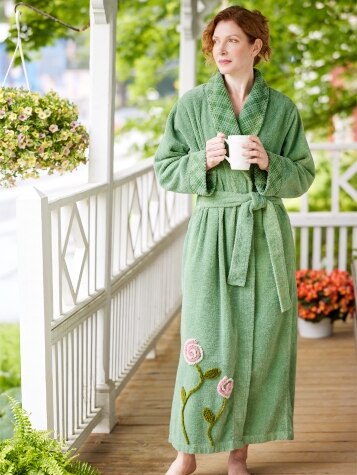 Classic Elegance Chenille Women's Robe