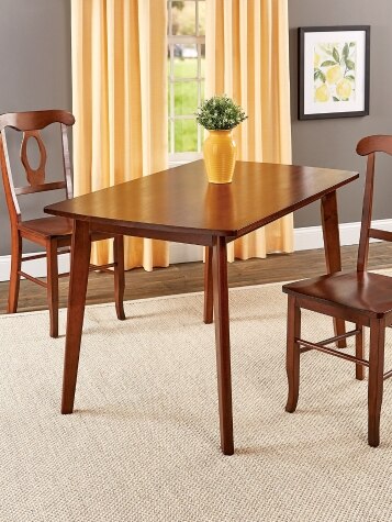 Solid Wood Rectangle Small Space Kitchen and Dining Table