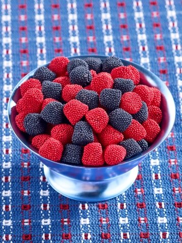 Petite Strawberry and Blueberry Jell Drop Candy