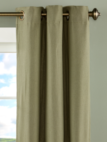 Insulated Linen Lined Grommet Top Curtains