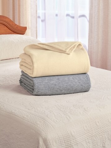 Natural Comfort Wool and Cotton Blanket