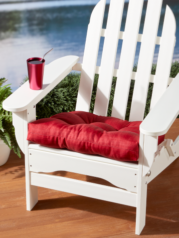 Adirondack Chair Tufted Outdoor Seat Cushion