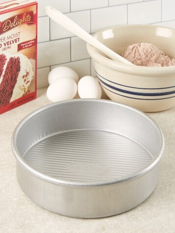 Round 8 inch Cake Pan with Cutter Bar, Set of 2 - The Vermont Country Store