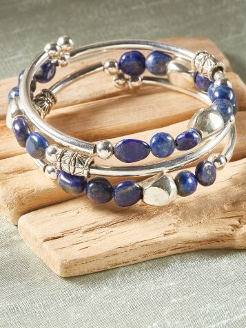 Beaded coil bracelet store