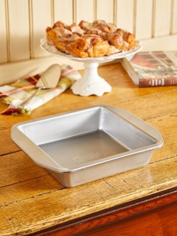 Nonstick Square 8x8 Cake Pan with Handles - The Vermont Country Store