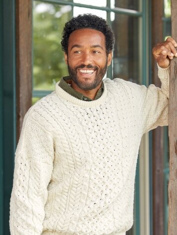 Men's Irish Wool Crewneck Sweater