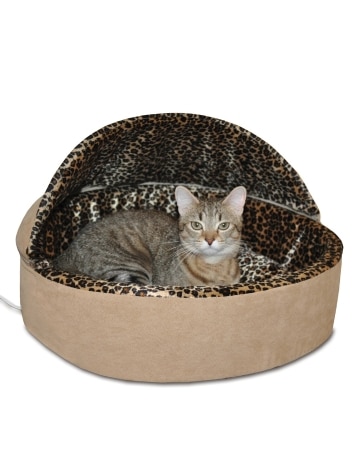 Meow Meow Kitty Deluxe Heated Cat Bed, In 2 Sizes