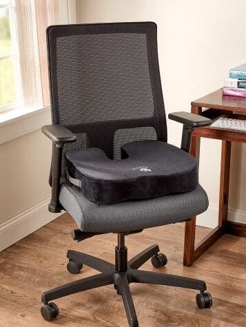 Extra Large Seat Cushion Office Chair Pillow Memory Foam Top Pad Pain Relief