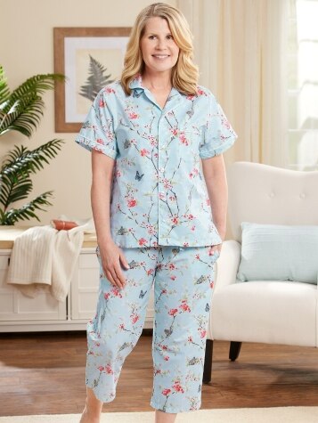 Ella Simone Classic Portuguese Percale Cotton Pajama Set