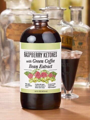 Raspberry Ketones With Green Coffee Bean, 16 oz. Bottle