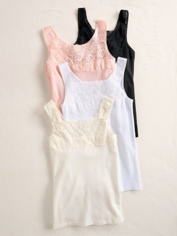 Square-Neck Lace Camisole