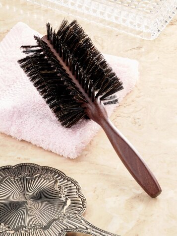 Bass 1- 1/2 Round Boar Bristle Styling Brush - Vermont Country Store