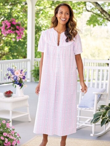 Women's Lanz Tyrolean Cotton Lawn Nightgown 