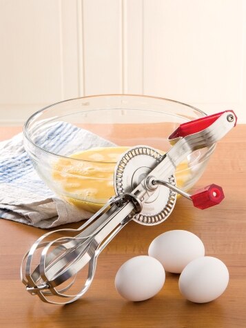 Hand crank egg beater deals