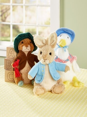 Peter Rabbit, Benjamin Bunny, or Jemima Puddle-Duck Plush Pal