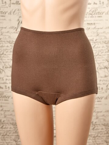 Cotton High Leg Brief Wide Waistban