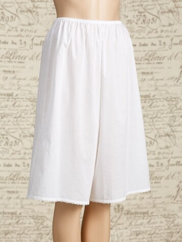 Woven Cotton Culotte Slip  100% Woven Cotton Batiste