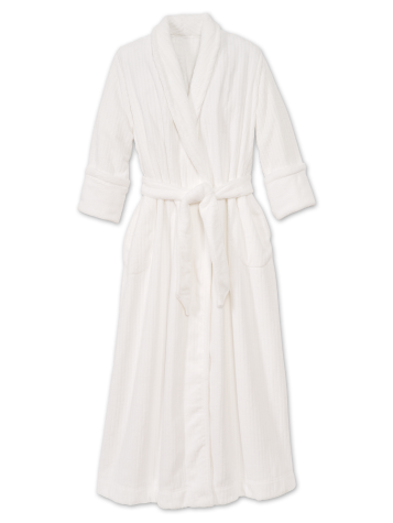 HOC Two-Tone Shawl Collar Chenille Robe – Chenille Bathrobe for Women